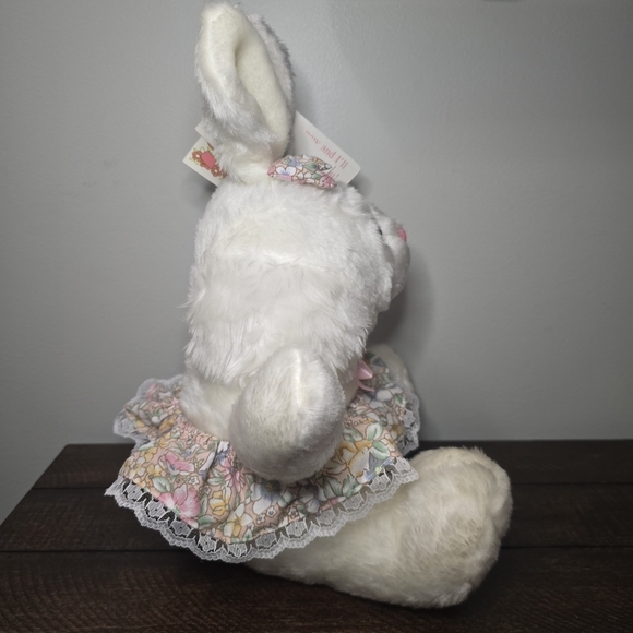 White Plush Bunny Rabbit Stuffed Animal Detachable Skirt Hard Eyes & Nose *READ* - Picture 6 of 15